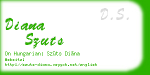 diana szuts business card